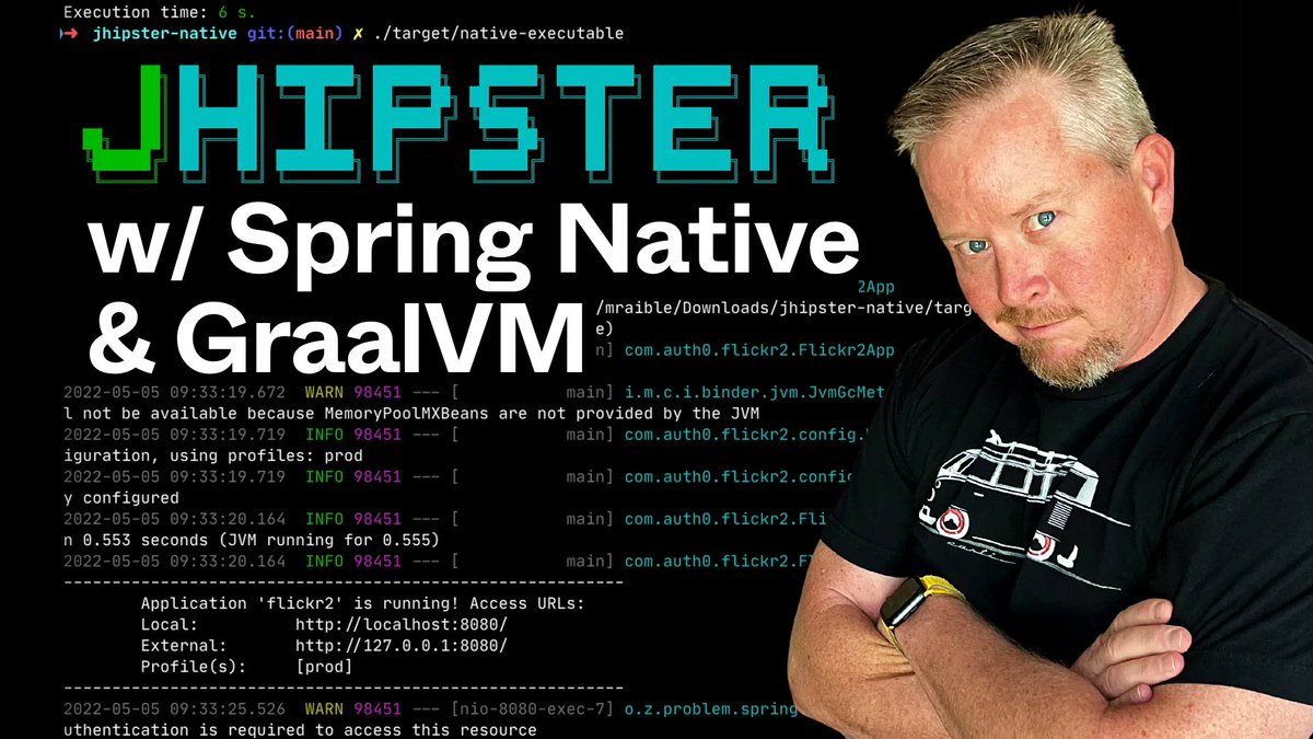 mraible's tweet image. My latest screencast shows how you can start your @JHipster + Spring Boot app in under a second with Spring Native and @GraalVM. I hope you learn something from it! 😃

📺 youtube.com/watch?v=8hPDL9…

#java #springnative #graalvm