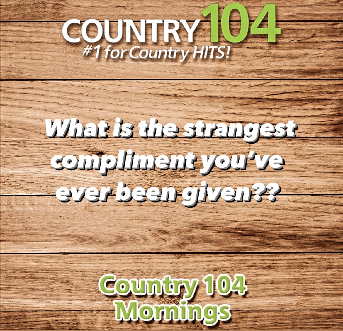 Country104's tweet image. ~ A fun one for todays #SoItGotMeThinking… 🤔⬇️😄

@kylegrimard 
Listen: country104.com/player/