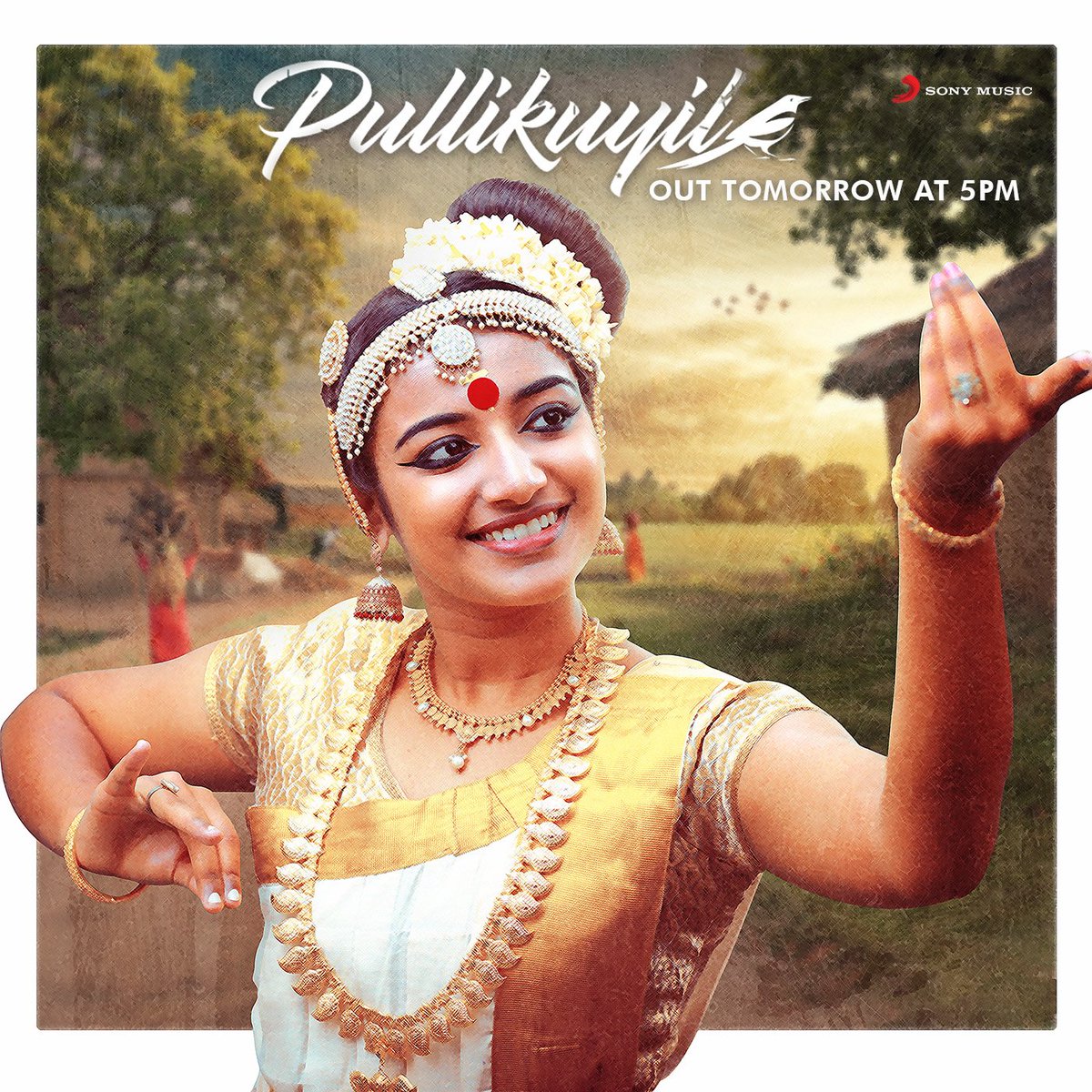 SonyMusicSouth's tweet photo. Make way for a melodious single #Pullikuyile in the voice of @_ShwetaMohan_ 😍❤️

TOMORROW 5️⃣ PM! Stay tuned 🥰

@Shibu_kallar @jolly_shibu https://t.co/LAlS1h0zSD