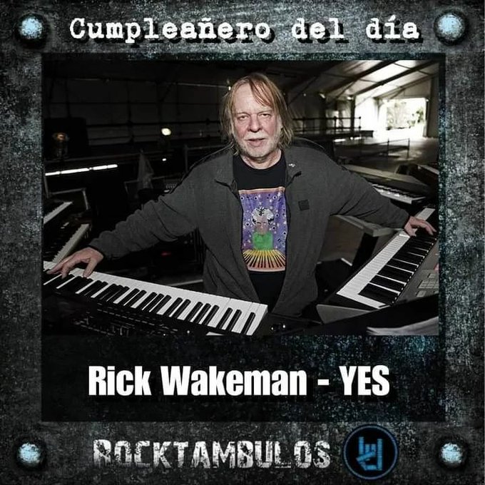 Hoy celebramos un año más de vida para el gran Rick Wakeman Happy birthday Rick! 