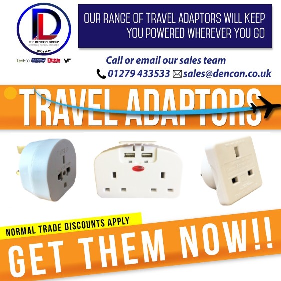 DenconA's tweet photo. Holidays are back this year and demand for Travel Adaptors will be high, now is the time to stock up

Call, email or visit our website for the very latest prices

https://t.co/M8HwC8mmfd

#Travel #TravelAdaptor #Holidays #Summer https://t.co/v97qsbIX6A