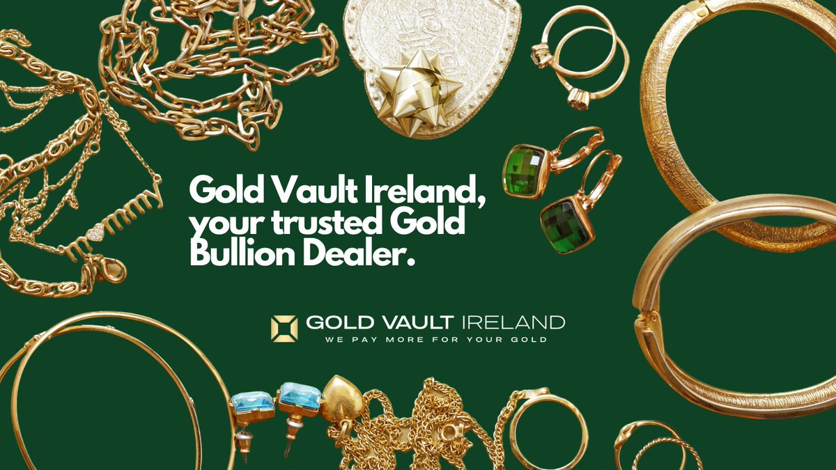 SentinelVaults's tweet image. Do you know that we have a partnership with Gold Vault Ireland?
Gold Vault Ireland is a company that aims to assist its customers in the process of buying and selling gold, silver, and copper. 
They offer the best price for your gold!
@goldvaultie