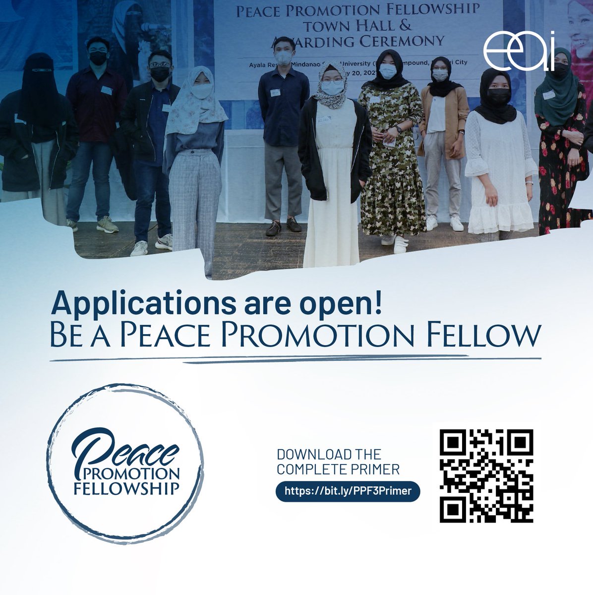 Are you an EAI Tech Camp-trained youth willing to take on a higher level of co-creating innovative and sustainable peace solutions in Mindanao?

#EqualAccessPH is opening the APPLICATIONS for the third batch of Peace Promotion Fellowship!

PPF 3 Primer: bit.ly/PPF3Primer