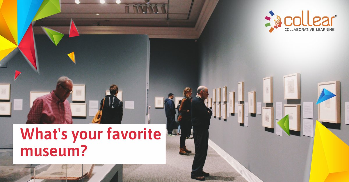 CollearOnline's tweet photo. Today is #InternationalMuseumDay! Many museums have #onlinetours of different exhibits. Take the class on a tour today! Explore distant #museumsonline - or go in person to one nearby. What is your favorite museum?
https://t.co/LYLgkXaSCs
#Collear #PamTen #museums https://t.co/0vWqDNeySq
