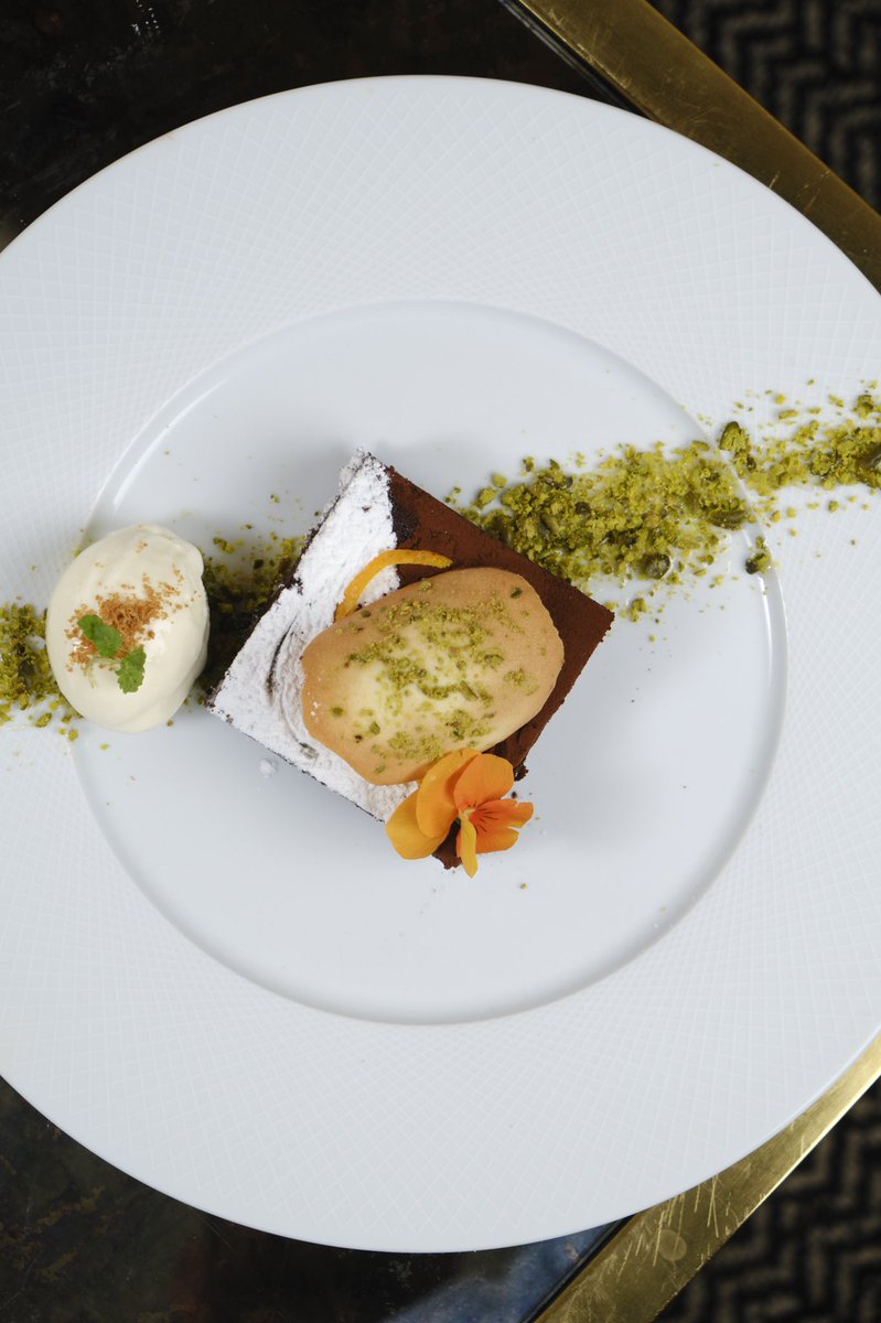 RegisterClub's tweet photo. The Register Club Brownie is becoming a firm favorite with our guests. This yummy desert, served with Vanilla Ice Cream and a Pistachio Tuille is just delicious!! ❤️
 
#theregisterclub #locallysourced #springbites #lightlunch #lunchtime #litebites #desert https://t.co/7MAz15I6oS