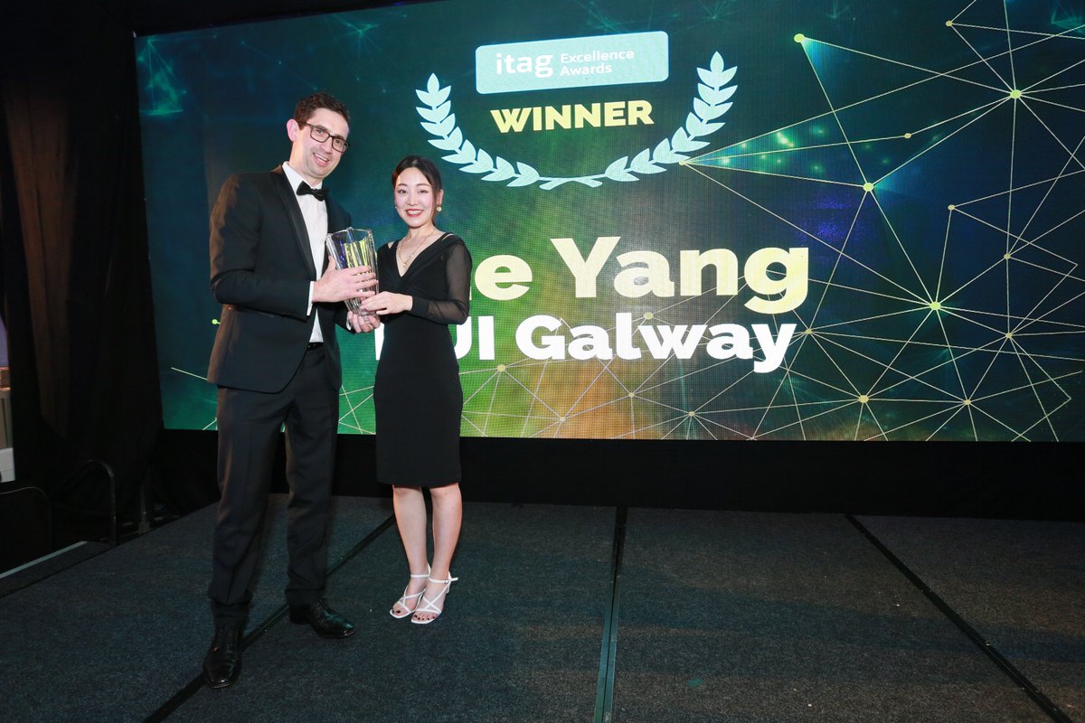 STEM_Galway's tweet image. Xue Yang won best Cybersecurity Student Project at the ITAG Excellence Awards Ceremony on Friday 13 May for her MSc. (Data Analytics) thesis
Xue is now in the first year of her PhD studies where she continues her research funded by a College Scholarship.
Well done Xue!
#StudySTEM