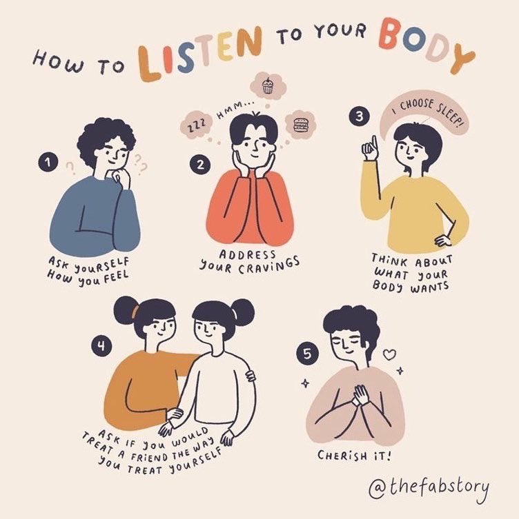 MBSHPsychClub's tweet photo. The Psychology Club for Mental Wellness’ Wellness Tip for today is to listen to yourself and your bodies!🗣

Take a break, and listen to the physical and mental queues that your body is giving you.

Being more in tune with yourself reduces chances of mental health issues! https://t.co/AXTw63y86C