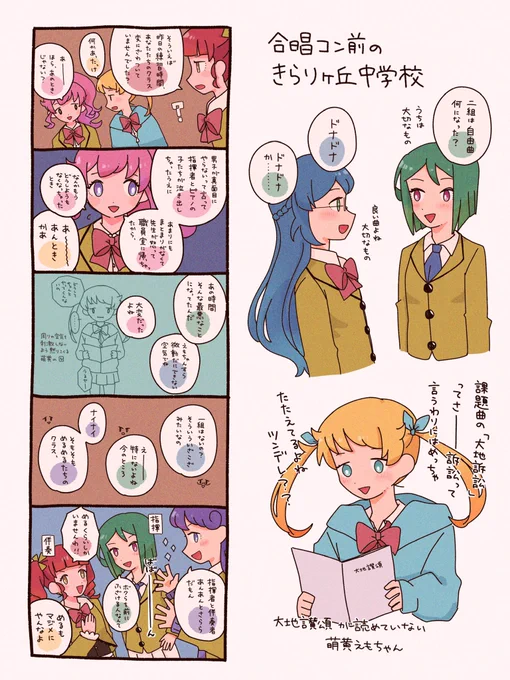 お題箱より
合唱コンわちゃわちゃネタ 