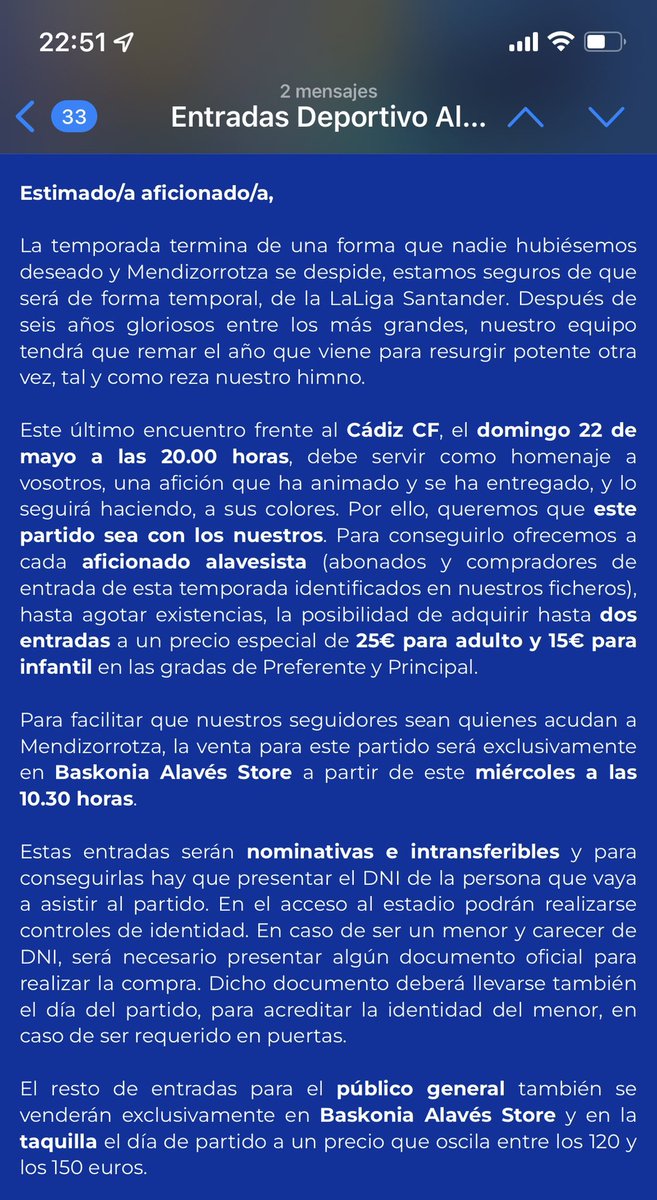 EndikaPDV's tweet photo. @Alaves se os ha caído esto de la página web, como aficionado que soy,  me podéis informar cuál es la situación para poder acceder a la compra de entradas? Ya que queréis un homenaje a la afición, no estaría de mas información vía redes sociales, gracias de antemano. 😜 https://t.co/u80or8lxZk