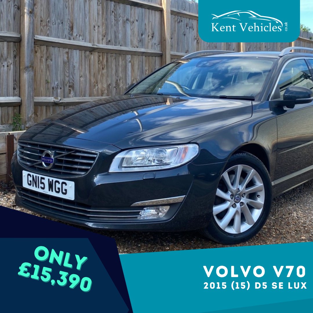 KentVehicles's tweet image. This 2015 Volvo V70 would make an ideal family car! It's clearly been cherished throughout its life. 

✔️ Bluetooth Handsfree System
✔️ Leather Faced Upholstery
✔️ Cruise Control
✔️ Front &amp;amp; Rear Park Assist 

Find out more here: kentvehicles.co.uk/used/cars/volv…