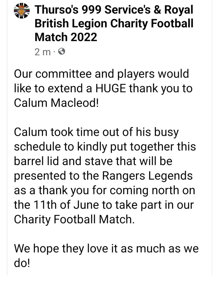 Thanks for your support Calum!