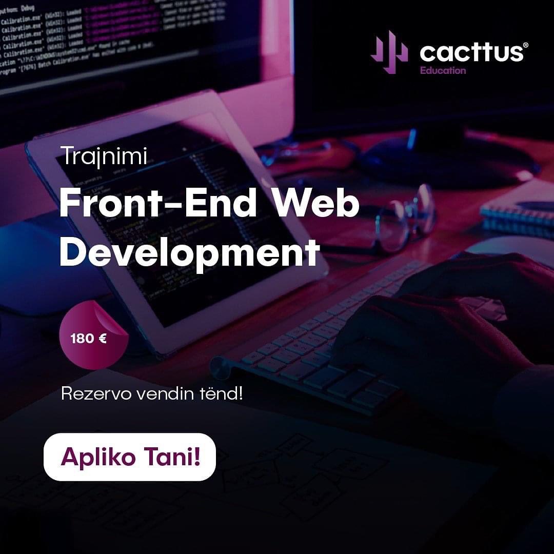 cacttusedu's tweet image. Është koha më e mirë për të mësuar diçka të re! 💡
E çka më mirë se një gjuhë programimi 💻
Zgjedh njërin nga trajnimet #JavaFundamentals ose #FrontEndWebDevelopment të cilat do të fillojnë nga data 30 maj.
cacttus.education/aplikimi/