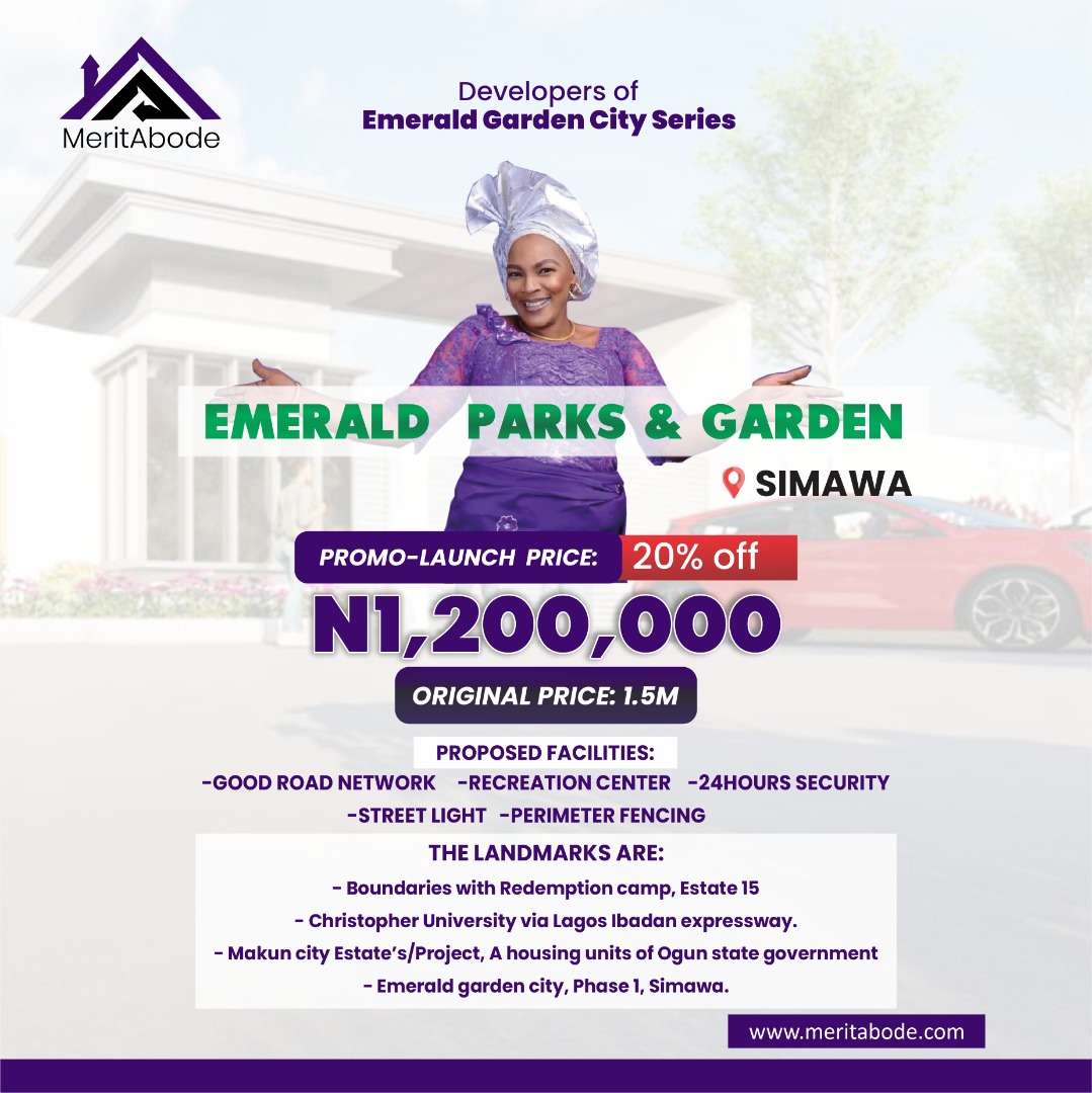 Property_hubz's tweet photo. New Estate Alert!!!!
Emerald Parks &amp; Garden, Simawa

20% discount for early birds DM for more details.
#TwitterExposed Sabinus APGA Lagos Tunde Rice Kano Ajax 80 Billion https://t.co/3sJVxhqOOl