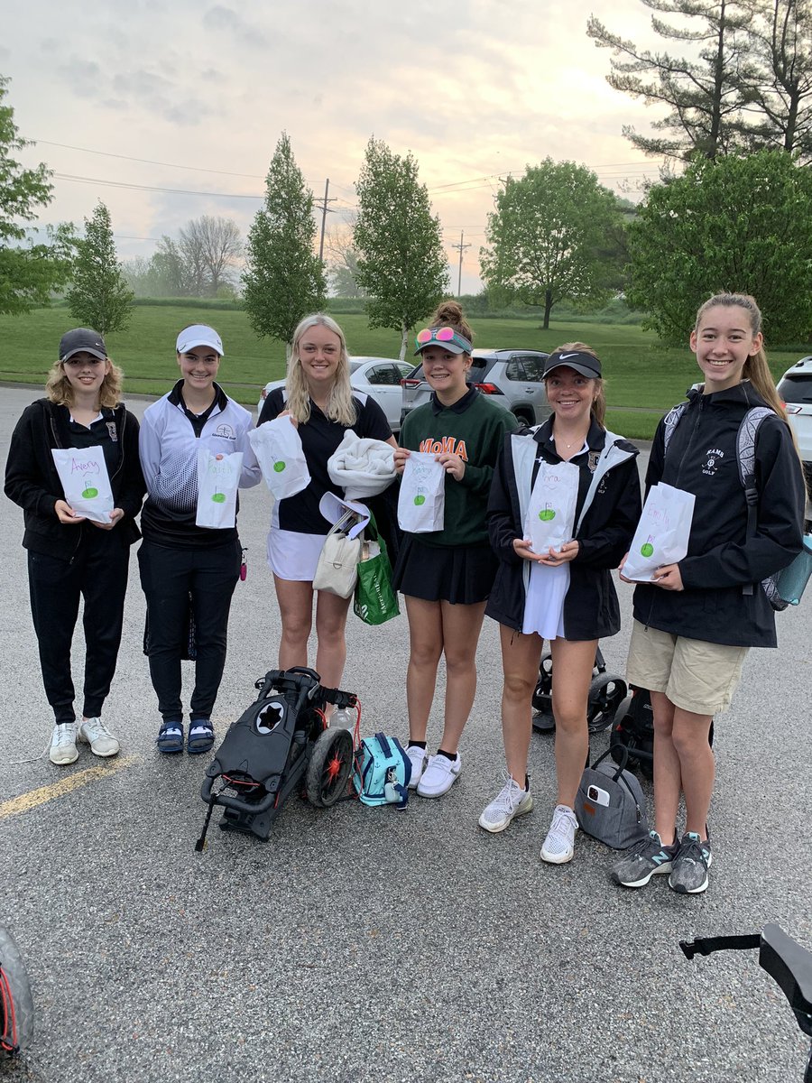 GwoodGirlsGolf's tweet photo. And we’re off! Heading to Regionals at Denison. Let’s go, Rams! https://t.co/hKhEESrmWs