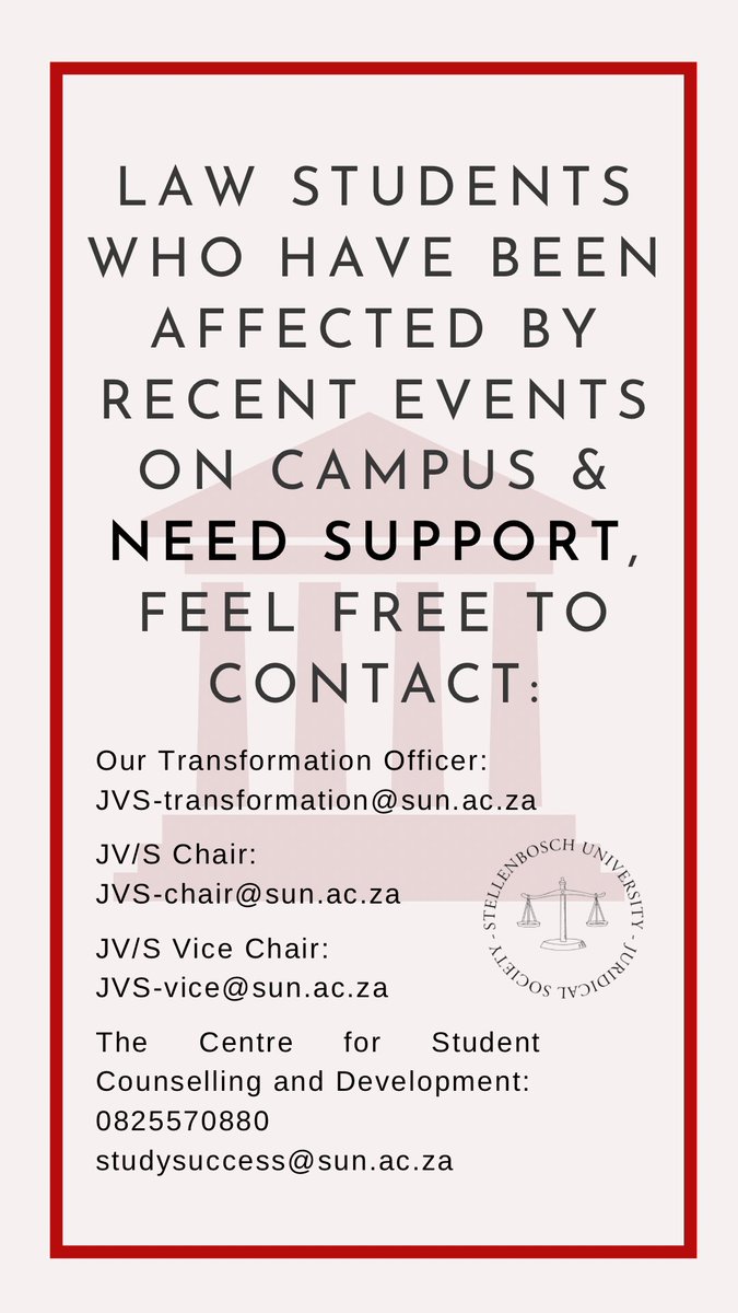 Stellenbosch JV/S (@matieslaw) on Twitter photo 