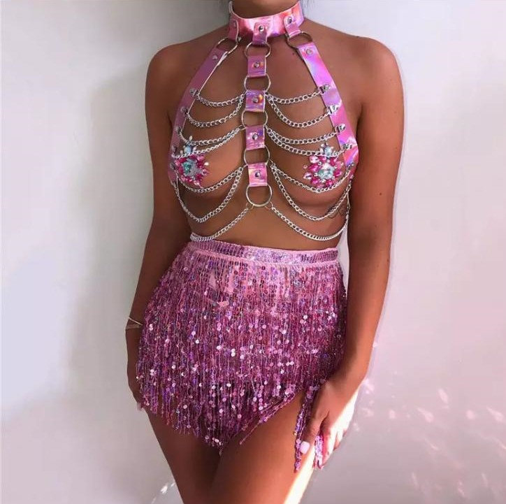 BB0utique's tweet photo. Excited to share the latest addition to my #etsy shop: Festival Outfit/ Rave Outfit/Pink Harness Set/Sequin Skirt/ https://t.co/QHZDch1bfR #pink #yes #festivaloutfit #coachella #raveoutfit #meshdress #festival #festivalclothes #bodycon https://t.co/8oen5cdpH7
