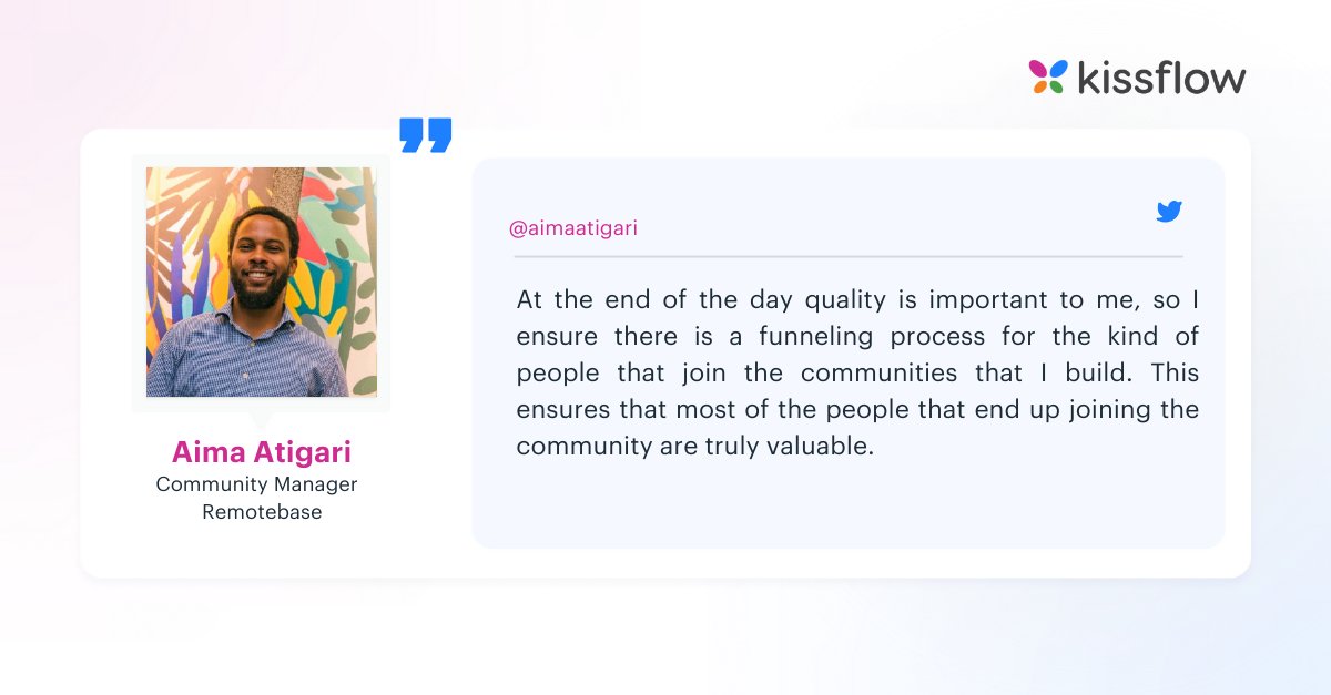 KFCommunitySW's tweet image. Catch all the conversation with @aimaatigari from our yesterday&apos;s #TheCommunitychat session!