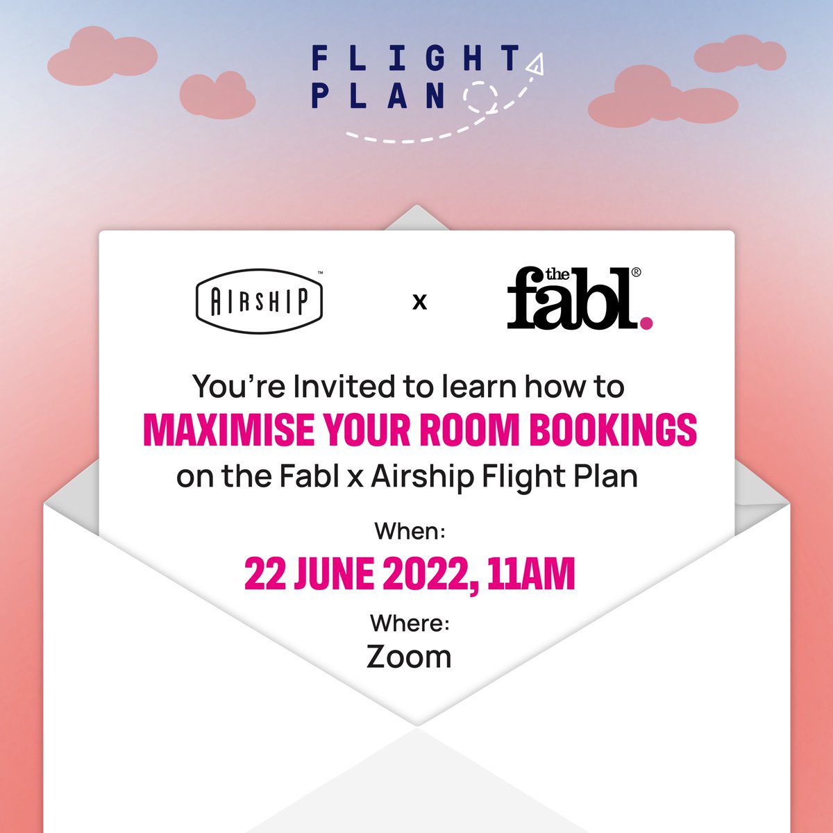 Our Head of Business Development Liz is hosting a hospitality training session in partnership with <a href="/AirshipTeam/">Airship</a>, which is all about ‘Maximising your Room Bookings’ with three essential needs of travellers in a post-lockdown world. 

Register for FREE here:
us06web.zoom.us/meeting/regist…