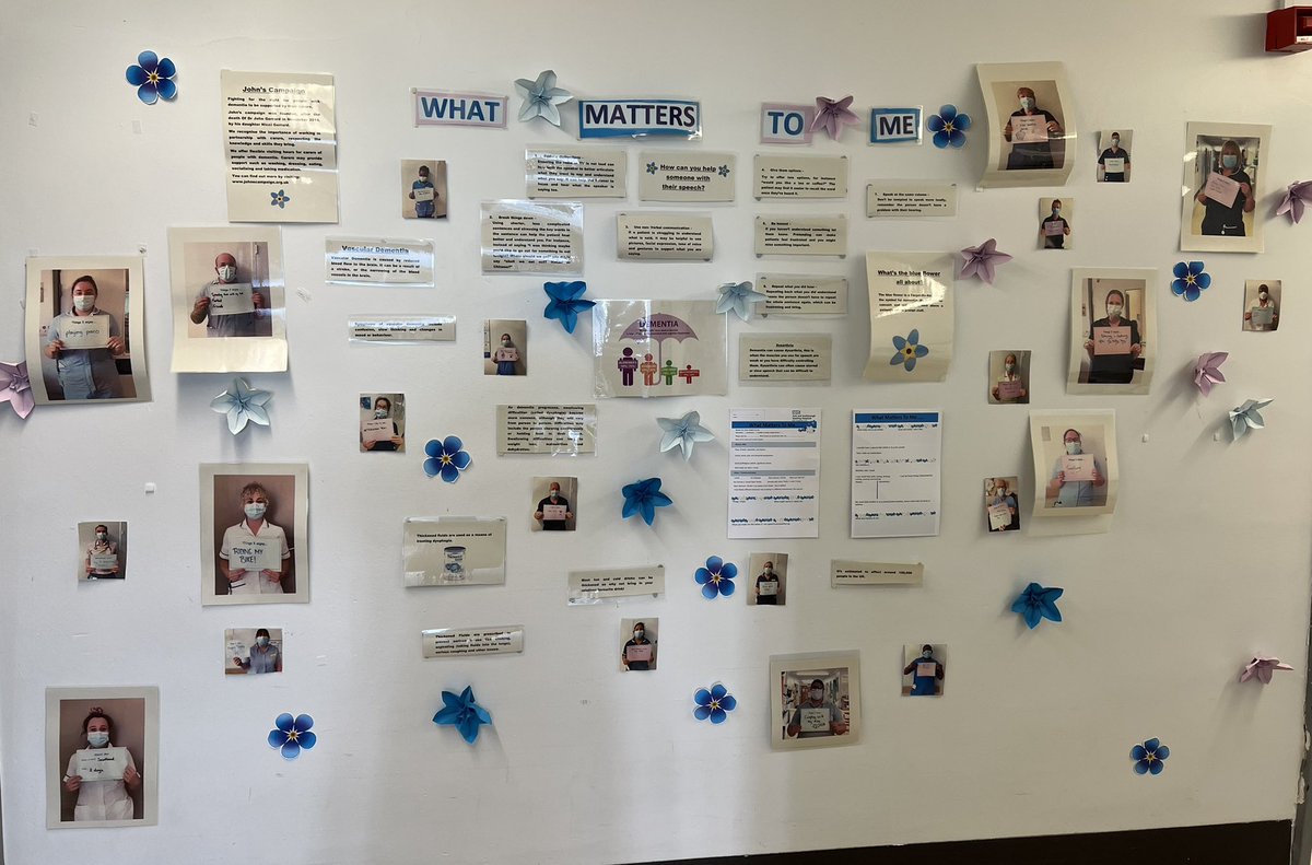 Another fantastic information board/wall on ASU for dementia awareness week. <a href="/Pitstopcal/">Caroline Johnson 💙</a> <a href="/dmjack1/">Donna Jack</a> <a href="/DementiaFriends/">Dementia Friends</a> <a href="/soniarcher/">Sonia English</a> <a href="/YSTeachingNHS/">York and Scarborough Teaching Hospitals NHS FT</a>