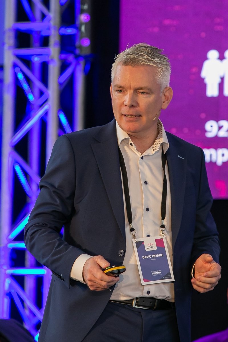 HealthIreland's tweet photo. Noting the pivotal importance of healthcare in the community, Senior Vice President of @UPMC, David Beirne provides a super example of thinking about capacity in a different way #FHSummit22 https://t.co/mGI2HGxvvo