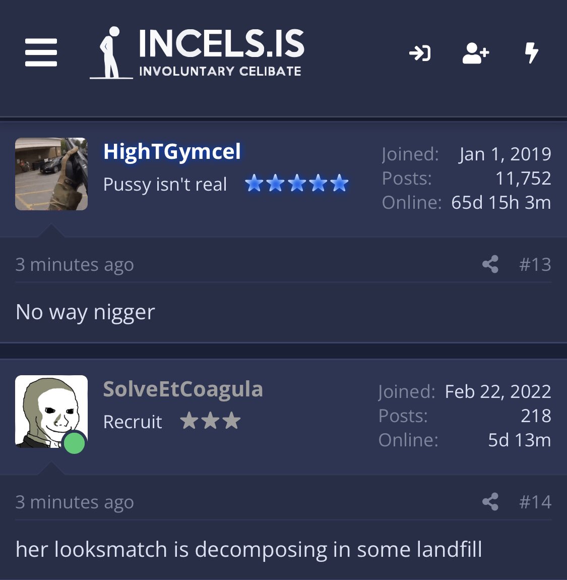 EXPELincels's tweet photo. And some random racism cuz why not? https://t.co/yaYoy7BOun