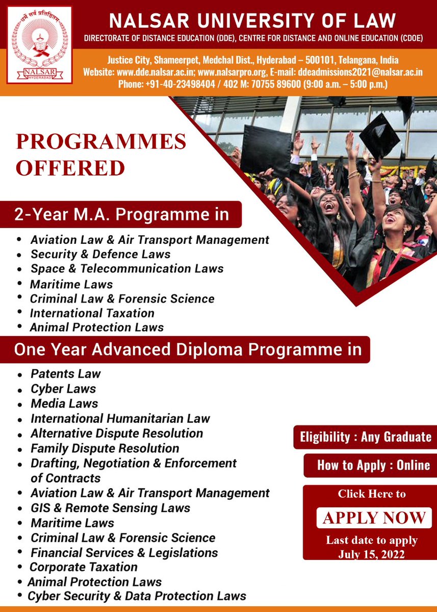 NALSAR University of Law tweet media