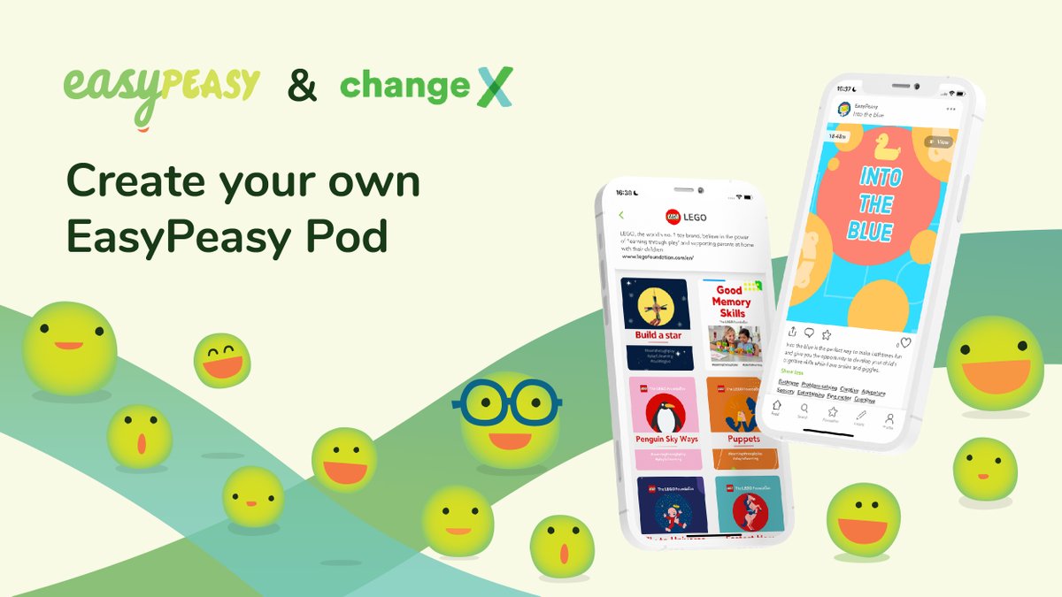 easypeasyapp's tweet photo. We're celebrating the launch of 'EasyPeasy Pods' which has been made possible by our friends @changexhq @official_rpc

We invite you to start your own EasyPeasy Pod in your community, to join your peers to support and share with each other.

Learn more 👉 https://t.co/xJeA3v1qLU https://t.co/Nbyty4Y7VR
