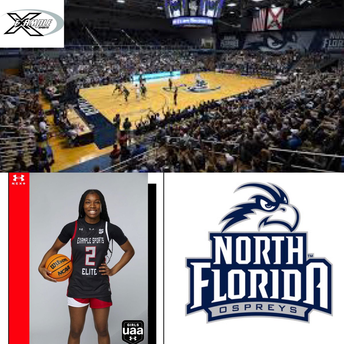 Congratulations to 2024 5’9 PG Kennedy Holmes on receiving a scholarship offer from the University of North Florida. #ExampleStrong #JustWork