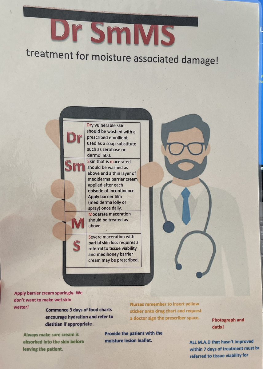 Lucy Petch (@lucyapetch) on Twitter photo A while ago, I was thinking how I could make moisture associated damage care simple…. And thus Dr SmMS was created! <a href="/tv_nuh/">NUH TV Team</a> <a href="/NightingaleNUH/">Nightingale Ward NUH</a> <a href="/TeamCAS3/">#TeamCAS</a> <a href="/NUHNursing/">NUH Nursing</a> <a href="/milnes_yvette/">Yvette Milnes</a> A while ago, I was thinking how I could make moisture associated damage care simple…. And thus Dr SmMS was created! <a href="/tv_nuh/">NUH TV Team</a> <a href="/NightingaleNUH/">Nightingale Ward NUH</a> <a href="/TeamCAS3/">#TeamCAS</a> <a href="/NUHNursing/">NUH Nursing</a> <a href="/milnes_yvette/">Yvette Milnes</a>