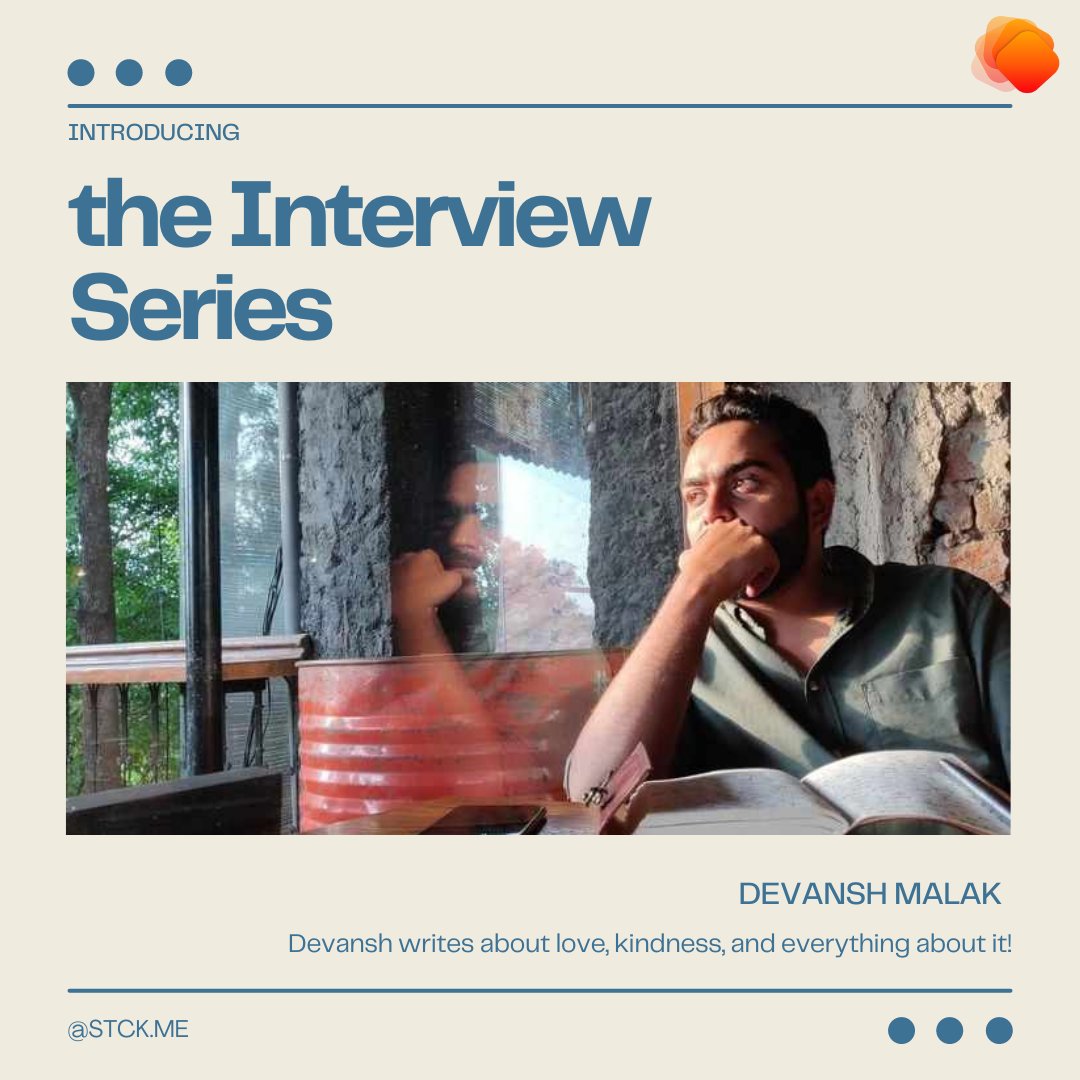stck_me's tweet photo. https://t.co/hqgB1vStv2 Interview Series with Devansh Malak

https://t.co/JDD13VbnzG via @stck_me 

#interview #series https://t.co/DHV6RZu44P