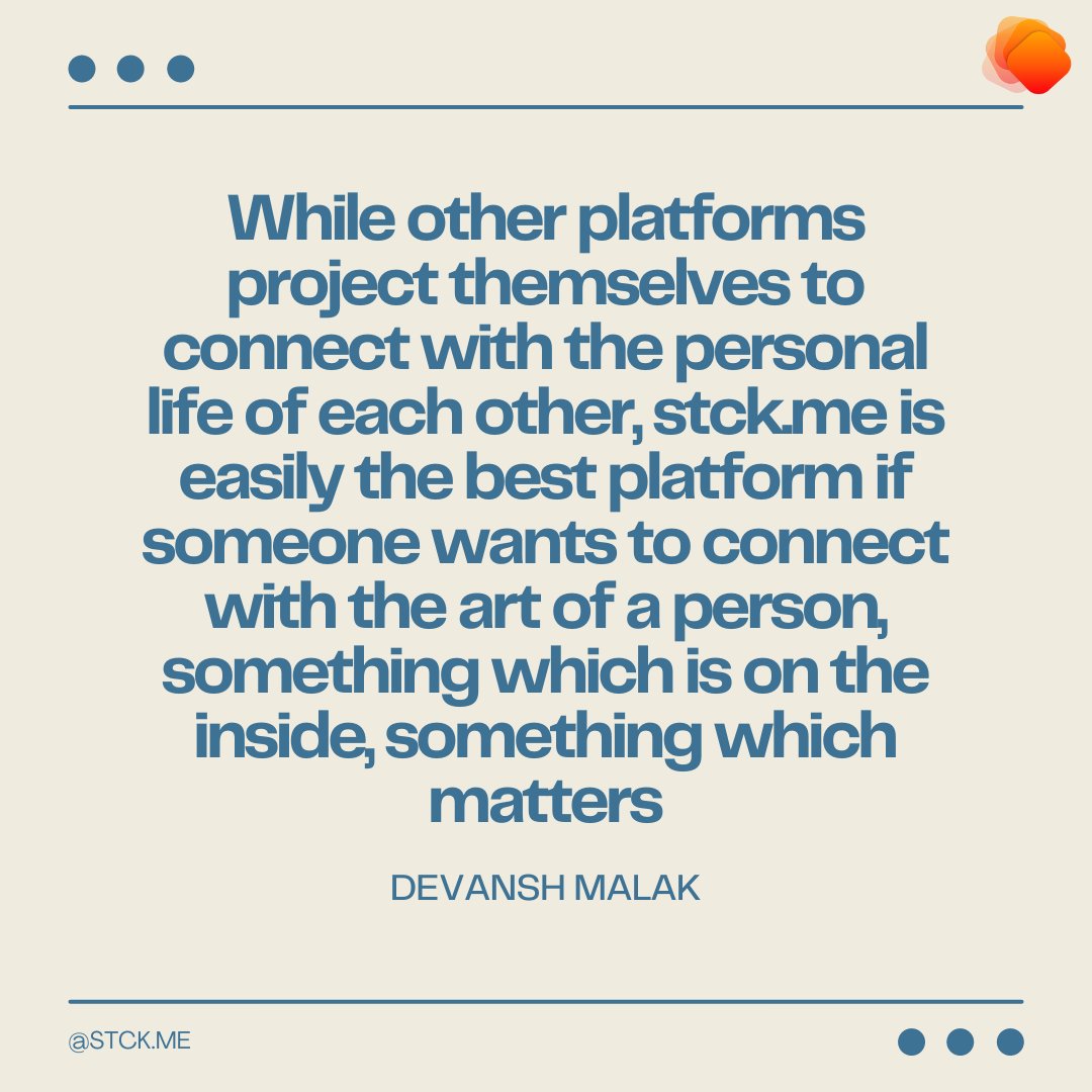 stck_me's tweet photo. https://t.co/hqgB1vStv2 Interview Series with Devansh Malak

https://t.co/JDD13VbnzG via @stck_me 

#interview #series https://t.co/DHV6RZu44P
