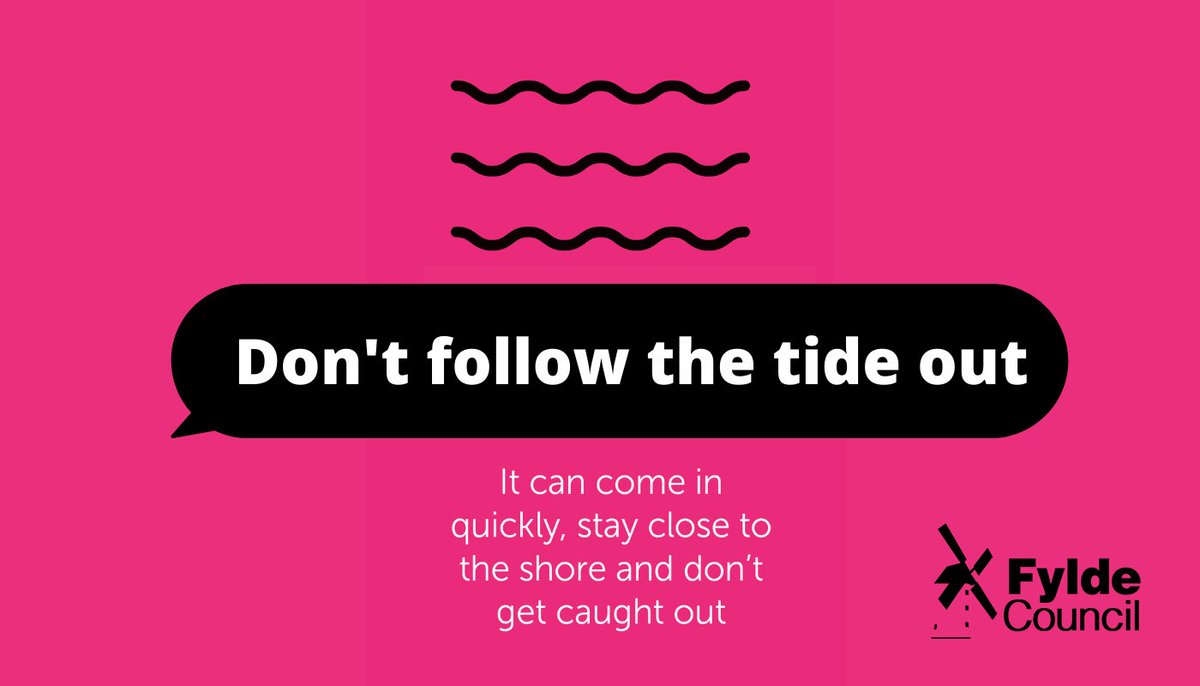 fyldecouncil's tweet photo. Stay Beach Safe!

Tip #2
Always check tide times 🌊🕑

The tide can change very fast, getting cut off by the tide contributes to a significant number of RNLI rescues every year 🚤

Tide times 👇
https://t.co/6pGbeNLdpu https://t.co/VLApAQBUco