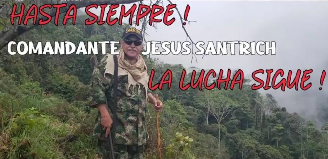 ComiteEpt's tweet photo. Hace un año cayó en combate el compañero Jesús Santrich, histórico comandante de la guerrilla colombiana de las FARC y segundo líder de la disidencia Segunda Marquetalia. Un gran poeta y músico revolucionario que sacrificó su vida para
#SantrichVive
#JesusSantrich https://t.co/nYSVkD7dhm