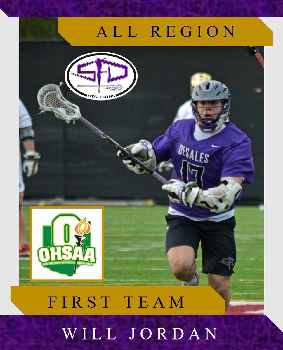 Congratulations to Will Jordan for his First Team All-Region Selection!