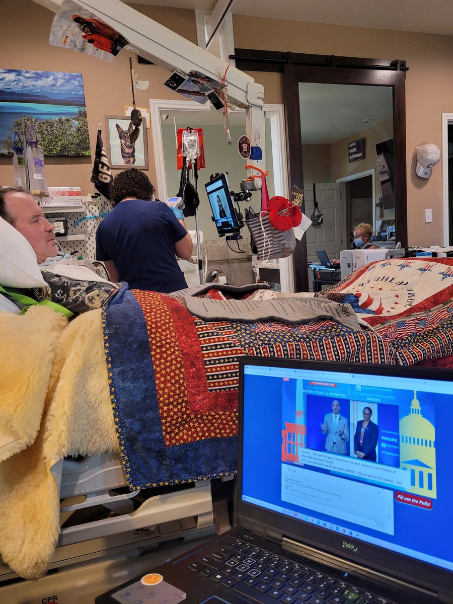 tomstroops's tweet photo. Thank you @DoleFoundation for allowing caregivers like me to be a part of the Convening while caring for my #ALSvet. https://t.co/M9IcR96Rcn