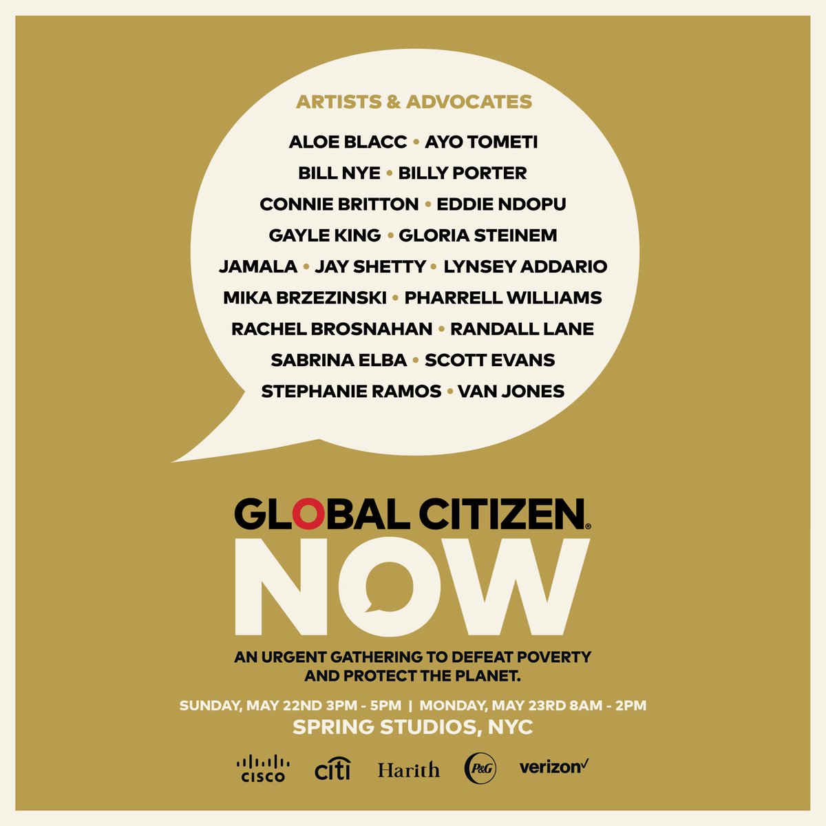 micksheldrick's tweet photo. I’m excited to join @GlblCtzn and other globally renowned leaders & changemakers for #GlobalCitizenNow, a thought leadership summit designed to build a roadmap to defeat poverty and defend the planet. Learn more about the mission: https://t.co/WxLviNTCC3 https://t.co/eF0vMVtDc7