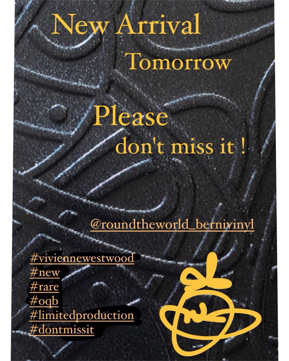 roundtheworld_b's tweet photo. New Arrival Tomorrow!
Please don't miss it .
#viviennewestwood
#new
#rare
#limitedproduction
#fashion
#fukuoka
#keyakidori
https://t.co/jd1jH2F28o https://t.co/xZWZhjhvvR