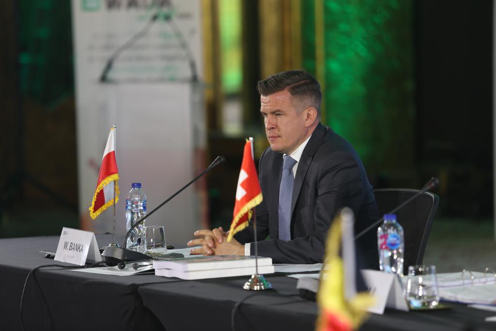 WitoldBanka's tweet photo. There were a lot of good discussions and decisions today during WADA’s ExCo meeting in #Cairo, Egypt; including, related to governance reforms, budget, education and athlete matters. More details to follow after tomorrow’s Board meeting. #staytuned @wada_ama https://t.co/2H8I6EY4uq