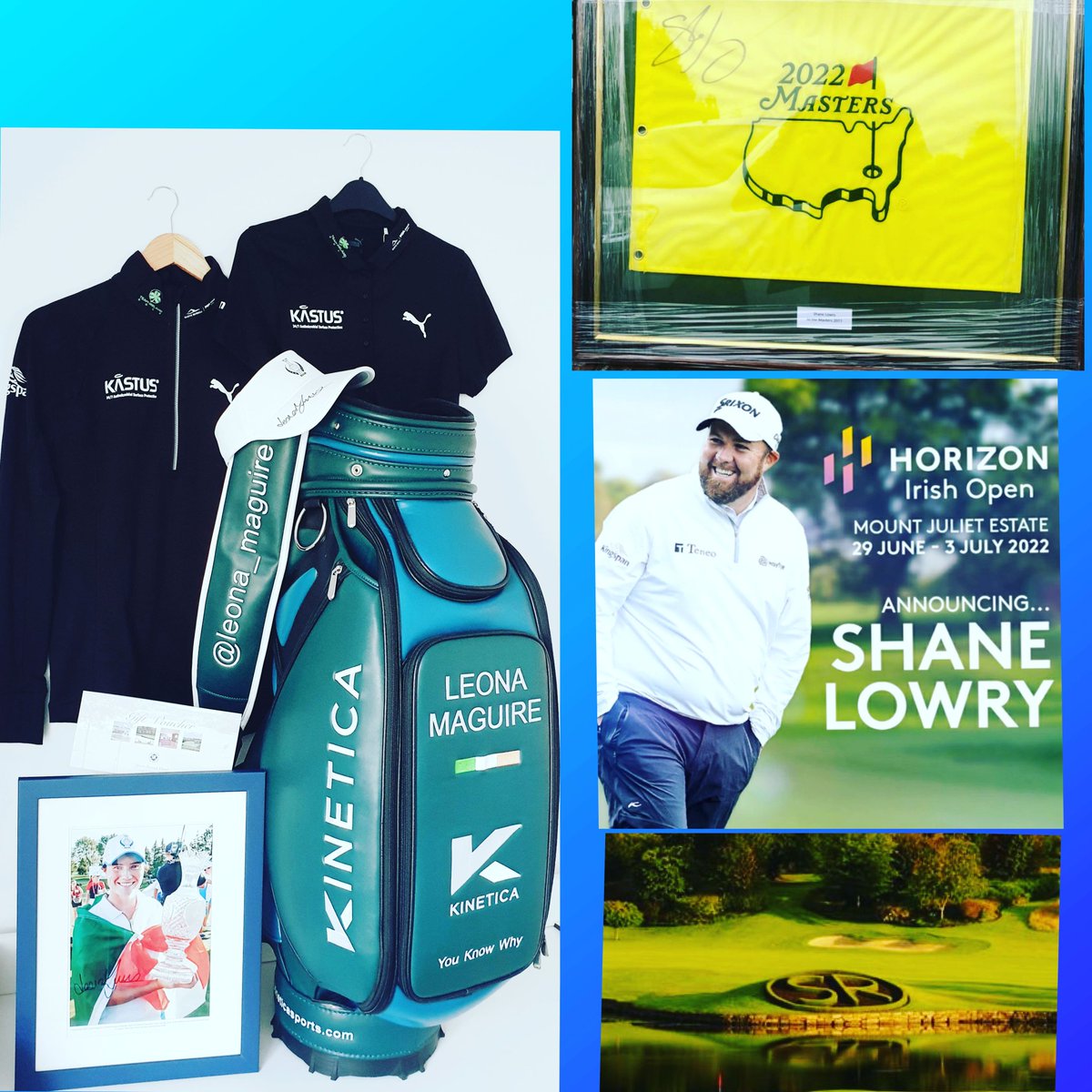 johnjoememorial's tweet photo. 🚨 Amazing LEONA MAGUIRE &amp; SHANE LOWRY prizes! 🚨 

⏰ 𝐄𝐍𝐓𝐄𝐑 𝐁𝐘 𝟔𝐏𝐌! ⏰ 

🏌️‍♀️ @leona_maguire Prize-Pack 
🖼 Framed 2022 Masters flag signed by @ShaneLowryGolf 
🎟 Tickets to sold out final round of @IrishOpen_ 

🎫 ENTER FOR €10 @ https://t.co/F6zjtv97wJ https://t.co/xP4ZLz3iy7