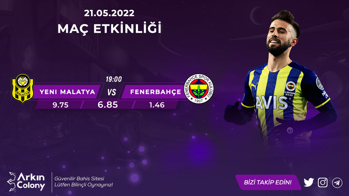 🔊#ARKINCOLONYBET'TE KAPANIŞ MAÇLARI💥

🟪 Cevabı Bil
🟪 Sayfa Takip
🟪 RT+Fav
🟪 5 Arkadaş Etiketle

⚜️ 15₺ Nakit Kazan ⚜️

SON İŞLEM ŞARTI YOKTUR 💜

KATILIM : bit.ly/3wuJLjM