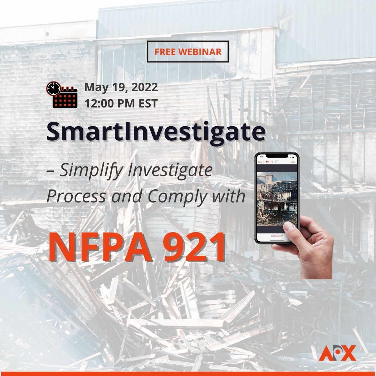 From data collection to data analysis, hypothesis formation, and PDF reporting, Smartinvestigate can help you perform all <a href="/NFPA/">NFPA</a> 921 requirements for a Fire Investigation right-in-the-field. Join the webinar tomorrow to learn more:
hubs.li/Q01bp-9Z0