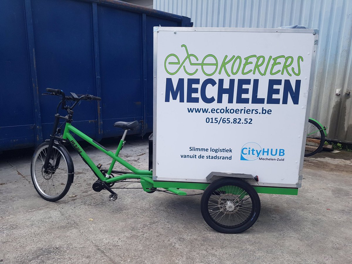 VLog4_0's tweet photo. Interessante Einblicke in stadtverträgliche, emissionsarme Logistik während der ULaaDs Study Visits in Mechelen #EcoKoeriers, #BPost, #ULaaDs https://t.co/NytF2RkveT