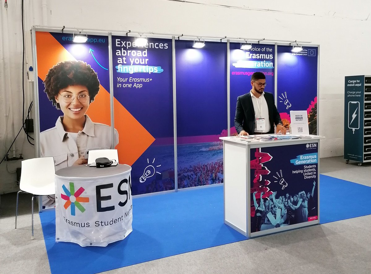 ESN_Int's tweet photo. Come speak to @ESN_Int about how international student mobilities @EUErasmusPlus and other programmes can contribute to a better future for Higher Education in the world. https://t.co/v4fEUKMUzg