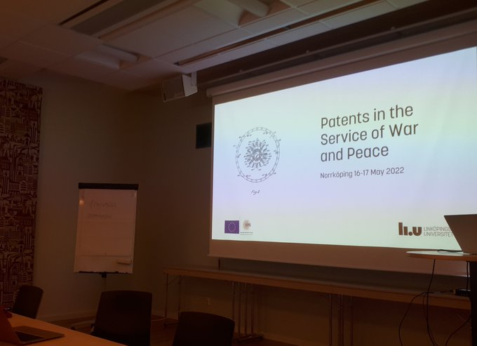 Thank you everyone who participated in our two workshops, "Patents as Capital" and "Patents in the Service of War and Peace". Great papers, fantastic discussions and a whole lot of fun! And don't forget, you can revisit much of it on our blog! #PASSIM2022 blog.liu.se/passim/