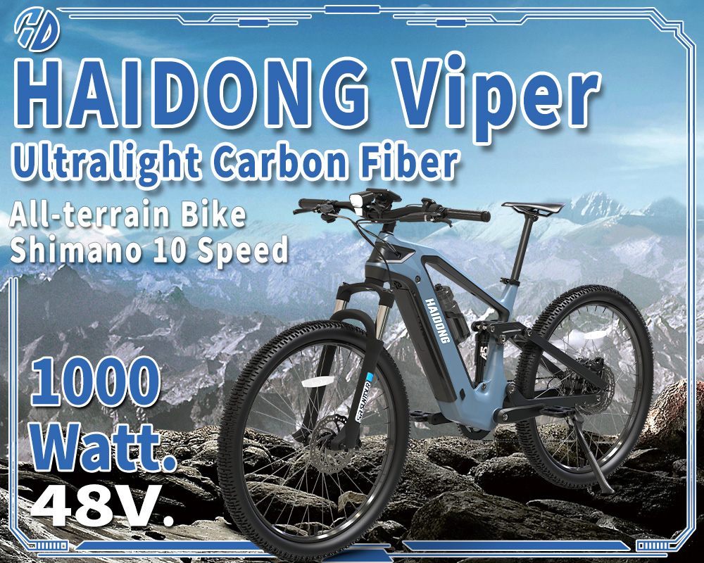HaidongB's tweet photo. New Product Alert! ⚡️
Our new model Viper is coming soon! The first 1000W carbon fiber mountain ebike. It will bring a new experience to your riding.
✅ Lighter
✅ Quicker
✅ Longer range
For more details, please check
👉https://t.co/EDuMA7DQ0n https://t.co/VtEbKxZgsj