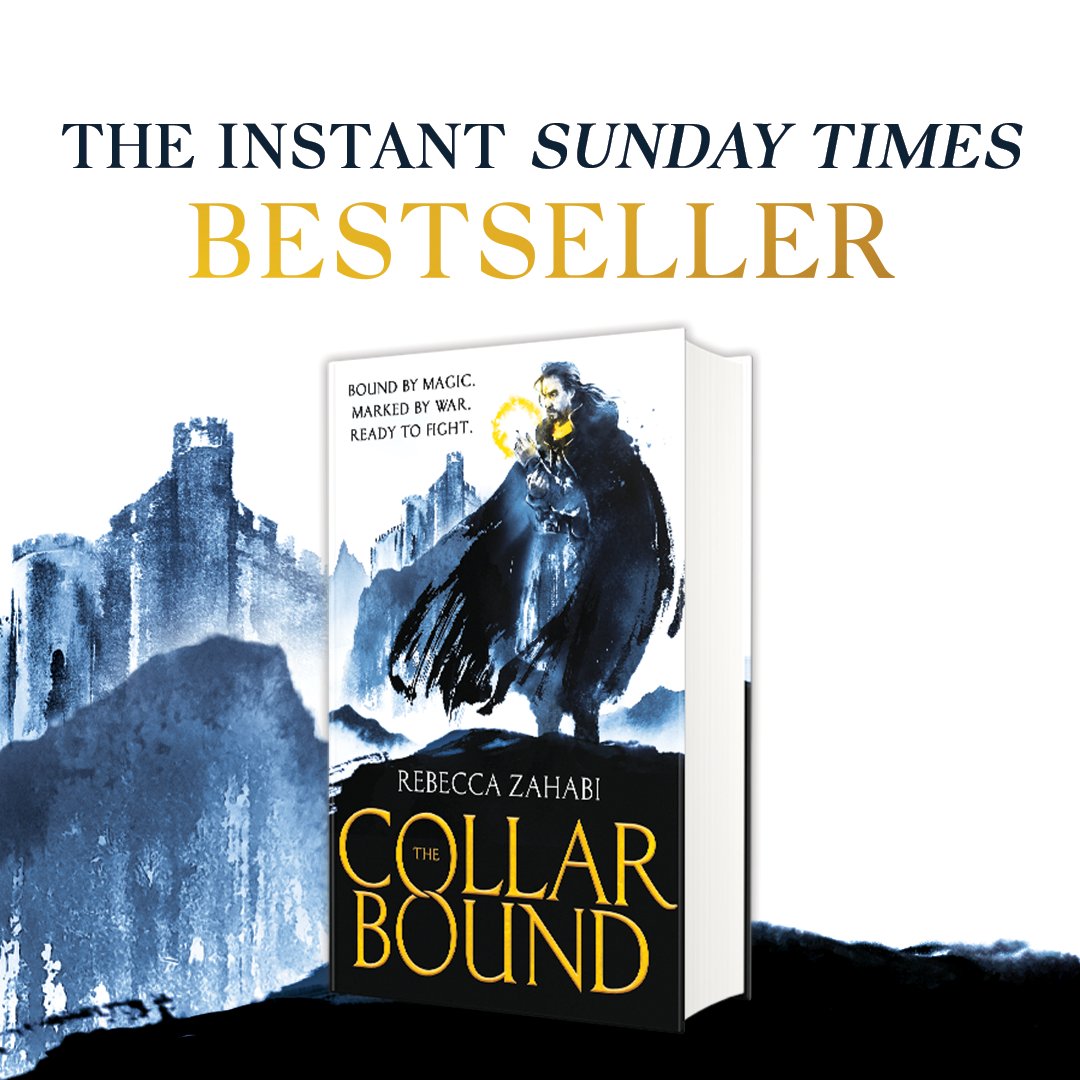 💥💥💥 #TheCollarbound is No.10 in the Sunday Times hardback fiction bestseller chart! 💥💥💥

Huge congratulations #RebeccaZahabi, we're THRILLED for you!