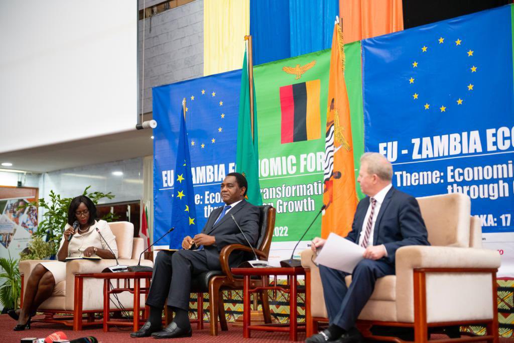 #Zambia is back and open for business. Our people must benefit from these strategic partnerships. What is your take on the just opened EU-Zambia Economic Forum? 🇿🇲🇪🇺 #EUZEF #InvestmentForProsperity