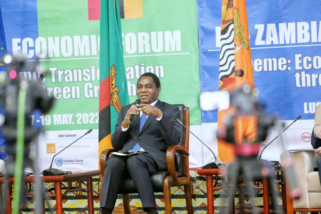 HHichilema's tweet photo. #Zambia is back and open for business. Our people must benefit from these strategic partnerships. What is your take on the just opened EU-Zambia Economic Forum? 🇿🇲🇪🇺 #EUZEF #InvestmentForProsperity https://t.co/gUY1cgGKon