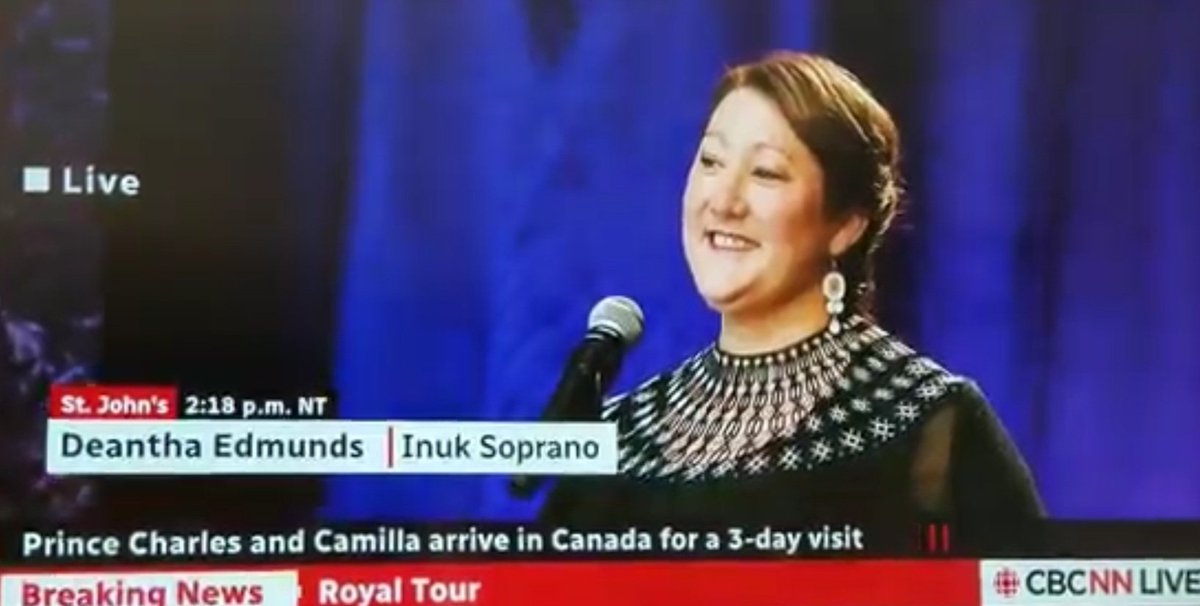 InukSoprano's tweet photo. It was a momentous day! Performing #Labradorimiut at the Royal Visit welcoming ceremony https://t.co/SjsG15bpY7