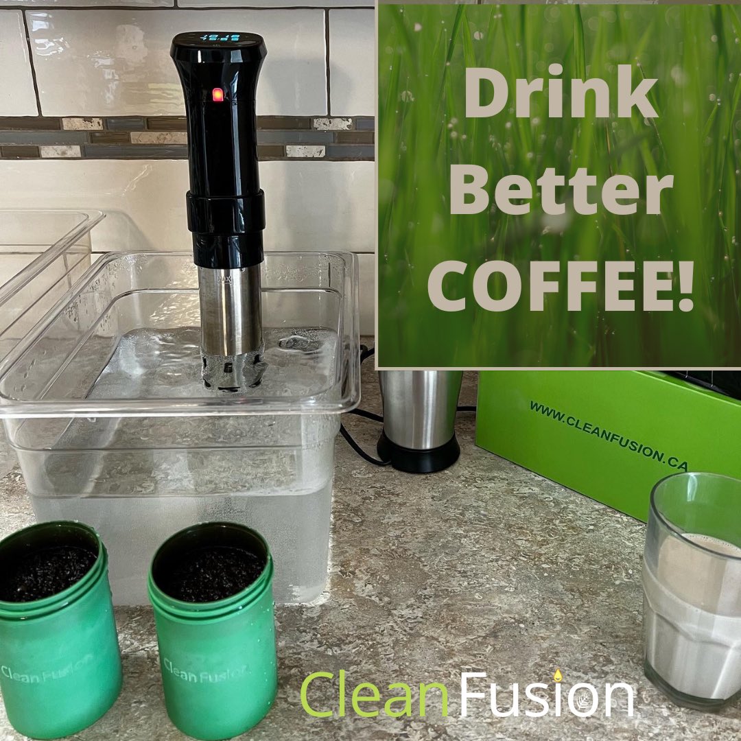 CleanFusionDIY's tweet photo. ☘️ @CleanFusionDIY ☘️ delivers a RICHER cup of COFFEE by slow-brewing SOUS VIDE!

👉 https://t.co/HntHpi8KH9 👈

PS - It also warms &amp; infuses your MILK - while your coffee is brewing! 🌿💕 https://t.co/eze5zcURDM